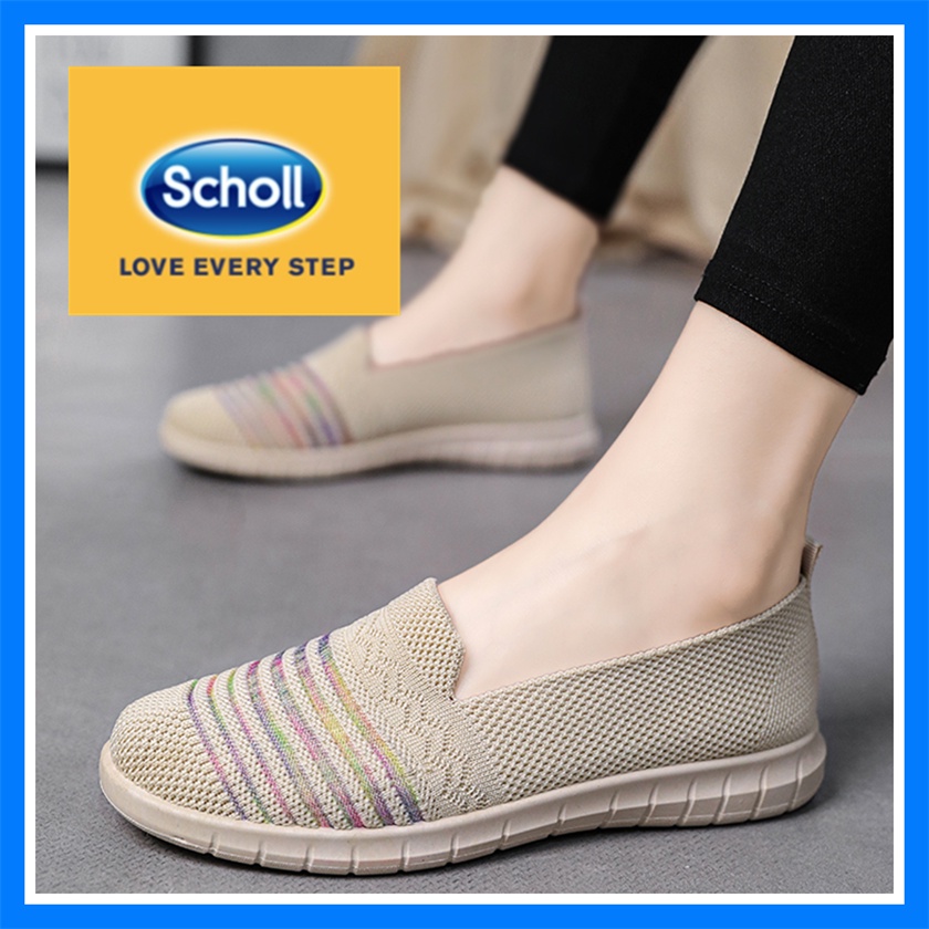 Scholl women Shoes Womens scholl รองเท้าหนังลําลอง scholl ladies Shoes Boat Shoes รองเท้าโลฟเฟอร์