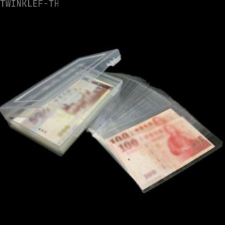 Storage Bags Paper Money Plastic Box Polypropylene Banknote Decoration