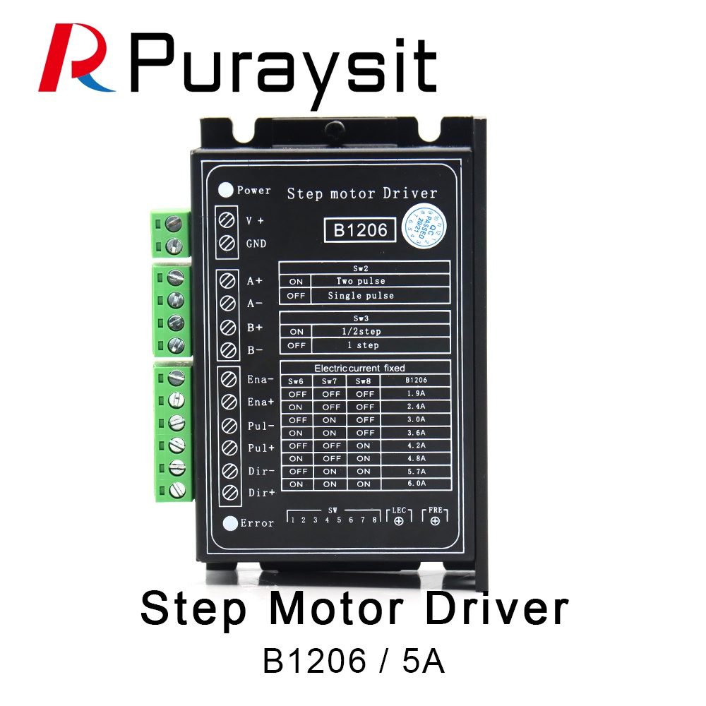 SZ Puraysit Puraysit B1206 stepper / half Step Driver 2Phase Stepper Motor Driver Supply แรงดันไฟฟ้า