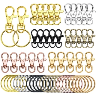 ตะขอก้ามปู พวงกุญแจ 23 32 36 38 มม. 6 สี สําหรับทําเครื่องประดับ DIY 10 ชิ้น