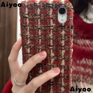 ✅เคสป้องกันโทรศัพท์มือถือ ผ้ากํามะหยี่ขนนิ่ม ลายปีใหม่ สีแดง สําหรับ Apple iPhone 14promax 13 12 11 7 8plusins