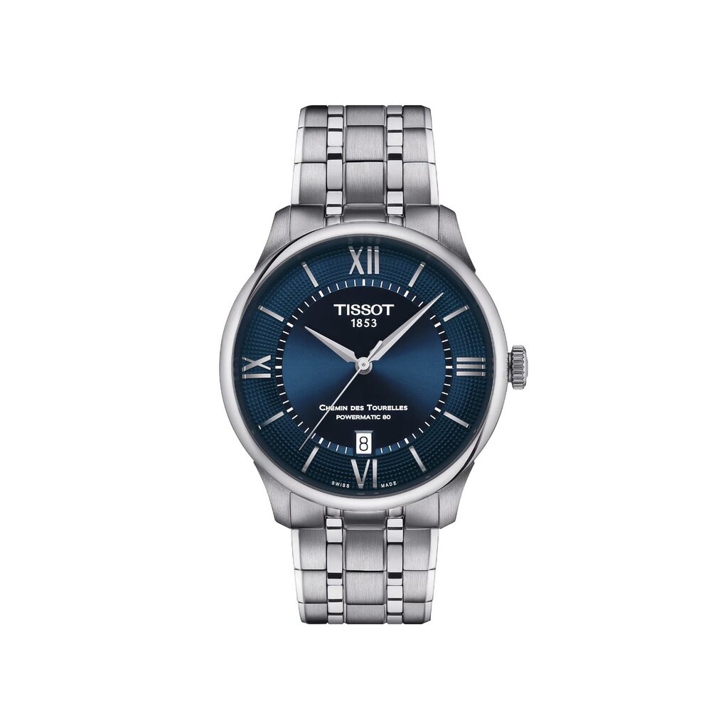 (ประกันศูนย์ 2 ปี) TISSOT CHEMIN DES TOURELLES POWERMATIC 80 39MM (น้ำเงิน) T139.807.11.048.00