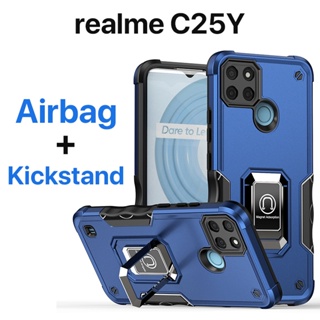 เคส realme 9 Pro Plus Pro+ 9i 8 5G 4G Case ป้องกันการตกหล่น ขาตั้งในตัว ปกป้องหน้าจอ ถุงลมนิรภัย กันกระแทก ป้องกันลายนิ้วมือ ปกป้องกล้อง กันลื่น realme 10 5 5i c3