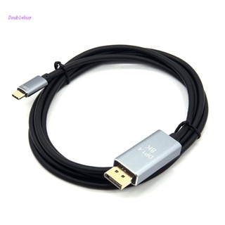 Doublebuy 8K USB C to DisplayPort Cable 6FT Cable Type-C(Thunderbolt 3) to DP 1.4 Cord 5MB