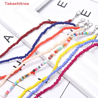 (Takashitree) สร้อยคอโชคเกอร์ ลูกปัดฝน แฮนด์เมด สไตล์โบฮีเมียน สีแคนดี้ สําหรับผู้หญิง