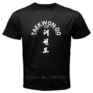 ใหม่ TAEKWONDO เสื้อยืดลําลอง แขนสั้น พิมพ์ลายโลโก้ Martial Artser สําหรับผู้ชาย ไซซ์ S-5XL