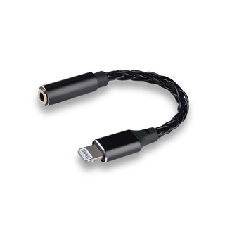 Jcally JM08L อะแดปเตอร์ขยายเสียงหูฟัง HiFi 3.5 มม. เป็น Light-ning C101 DAC 8 ขาตั้ง สาย MFI ชุบเงิน