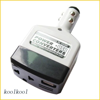 Koolool อินเวอร์เตอร์รถยนต์ DC 12V 24V เป็น AC 220V พร้อมพอร์ตชาร์จ USB