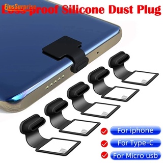 ปลั๊กซิลิโคน กันฝุ่น ป้องกันการสูญหาย สําหรับ IPhone Type-C Micro USB