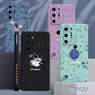 เคส Huawei P50 Pro P50 P40 Pro P40 P30 Pro P30 Lite P30 P20 Pro P20 Lite P20 โทรศัพท์มือถือ ลายธีมนักบินอวกาศ สําหรับ 3B1SSTK