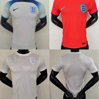 [Player Issues] ใหม่ เสื้อเชิ้ตแขนสั้น พิมพ์ลายฟุตบอล World Cup England Home&amp;Away Players Edition คุณภาพสูง 2223