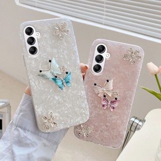 ใหม่ เคสโทรศัพท์มือถือ กันกระแทก ลายผีเสื้อสวยงาม สําหรับ Samsung Galaxy A34 A54 A14 5G 2023 A54 5G