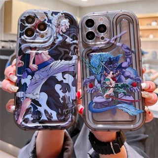 【ONE Piece】เคสโทรศัพท์มือถือ TPU นิ่ม แบบใส กันกระแทก ลายถุงลมนิรภัย สําหรับ iPhone 14 Pro Max 11 12 13 Pro Max