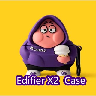 【Trend Front】เคสหูฟัง แบบนิ่ม ลายการ์ตูน สําหรับ Edifier X2