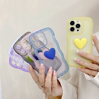 เคสโทรศัพท์มือถือ TPU แบบใส ลายหัวใจ 3D สีแคนดี้ สําหรับ Vivo Y35 Y19 Y17 Y15 Y13 Y12 Y11 Y70S Y70T Y51S Y50T Y73S 5G