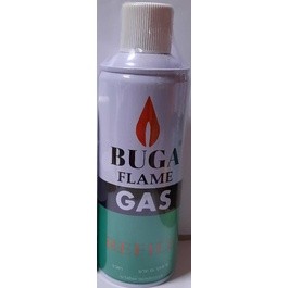 หัวพ่นไฟ BUGA FLAME GAS Refil แก๊สกระป๋องสำหรับเติมไฟแช็ค ขนาด 30 และ 200กรัม