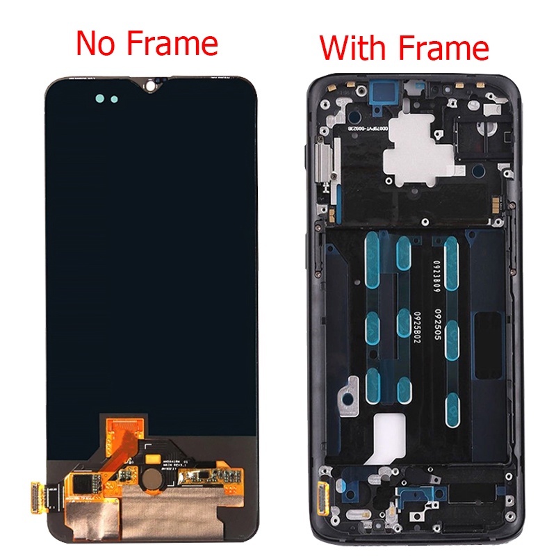 หน้าจอแสดงผล LCD ดิจิทัล LCD พร้อมกรอบ ขนาด 6.41 นิ้ว สําหรับ Oneplus 6T One Plus 6T A6010 A6013