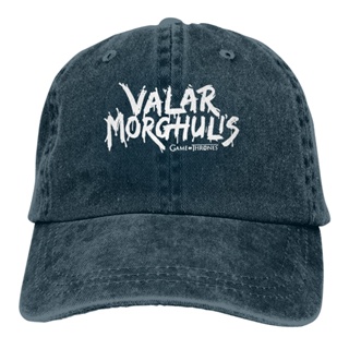 ใหม่ หมวกยีน ผ้าฝ้าย ลาย Game Of Thrones All Must Die Valar Morghulis Nwt ปรับได้ สําหรับเพาะกาย ยิม XQ