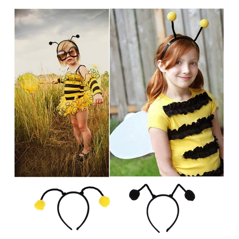 EDB * Bee Antenna Shape Headband นักเรียนหญิงคอสเพลย์การ์ตูน Hairband Bee Antenna Headbands ตุ๊กตาวั