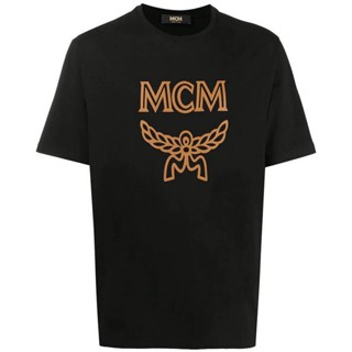 [S-5XL] เสื้อยืดคอกลม เสื้อเชิ้ตแขนสั้น Mcmt เสื้อยืดแขนสั้น ผ้าฝ้าย พิมพ์ลายฉลาก สีดํา แฟชั่นสําหรับผู้ชาย และผู้หญิง