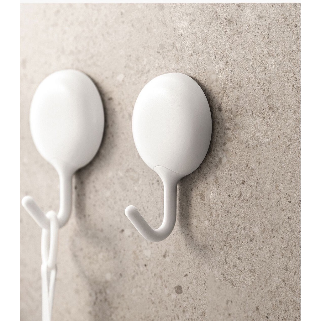 Omocha | (1 Set 4 ชิ้น) Round hanger ตะขอเเขวนเเบบกลม ติดผนัง ไม่เจาะ