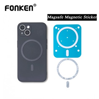 Fonken สติกเกอร์แหวนแม่เหล็ก ติดที่ชาร์จโทรศัพท์ในรถยนต์ สําหรับ iP Samsung XiaoMi