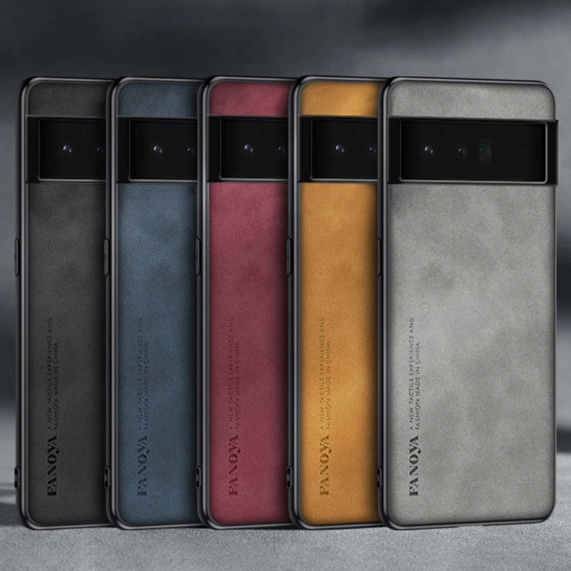 สําหรับ Google Pixel 7 / Pixel 7 Pro หรูหราธุรกิจ Retro หนังยางนุ่ม TPU Case Cover
