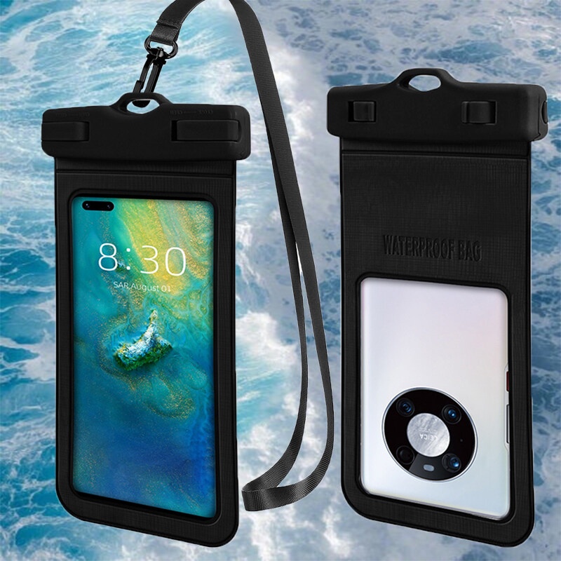 กระเป๋าใส่โทรศัพท์มือถือ กันน้ํา หน้าจอสัมผัส ขนาด 7.2 นิ้ว สําหรับดําน้ํา ว่ายน้ํา ริมชายหาด MM177