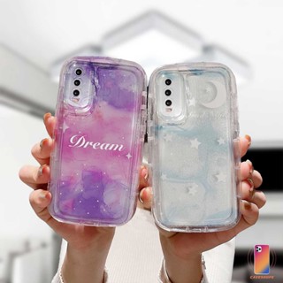 เคสโทรศัพท์มือถือแบบนิ่ม TPU ใส กันกระแทก ลายดวงจันทร์ ดาว ท้องฟ้ากลางคืน สําหรับ  VIVO Y35 Y21A Y21T Y12S Y02 Y12 Y22 Y22S Y20 Y16 Y15S Y15C Y91C Y21 2021 Y30