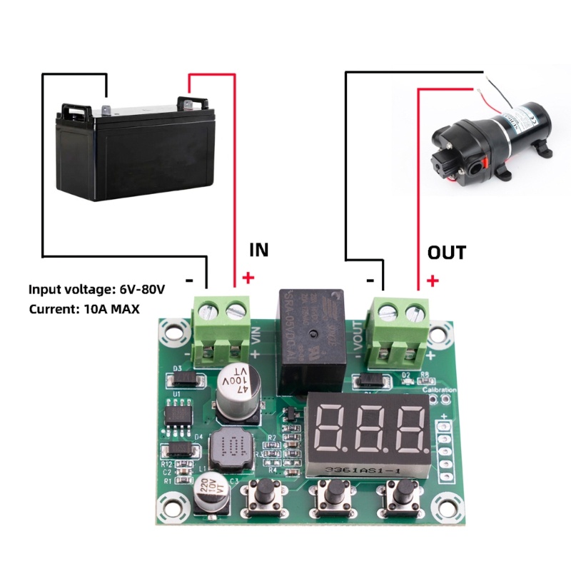 Utake JH-M609 โมดูลป้องกันแรงดันไฟฟ้า Low Voltage Cutoff Board สําหรับแผงโซลาร์เซลล์