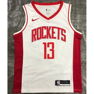 เสื้อกีฬาบาสเก็ตบอล nba Houston Rockets No.13 สีขาว