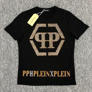 ✅Philipp plein Rhinestone tee round neck t-shirt_01