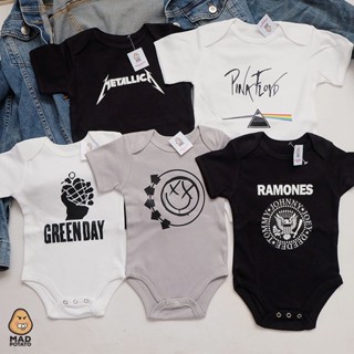 Mad POTATO Rock Band Baby Onesies / เสื้อเชิ้ตเด็ก DEFTONES GREEN DAY BLINK 182 RAMONES PINK FLOYD 1ZCR