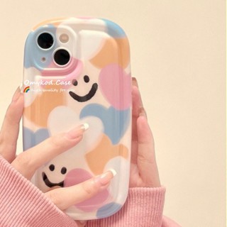 เคสโทรศัพท์มือถือ TPU พิมพ์ลายหน้ายิ้ม สําหรับ OPPO A17 A16 A15 A57 A16K A5S A3S A5 A9 A53 A33 A32 A31 A96 A93 A76 A54 A92 A72 A52 A94 A95 Ren 4F 5F F11-3.4hot