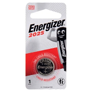 ถ่านกระดุม Energizer Lithium battery 3V รุ่น CR2025 (DL2025) แท้ศูนย์ ถ่าน