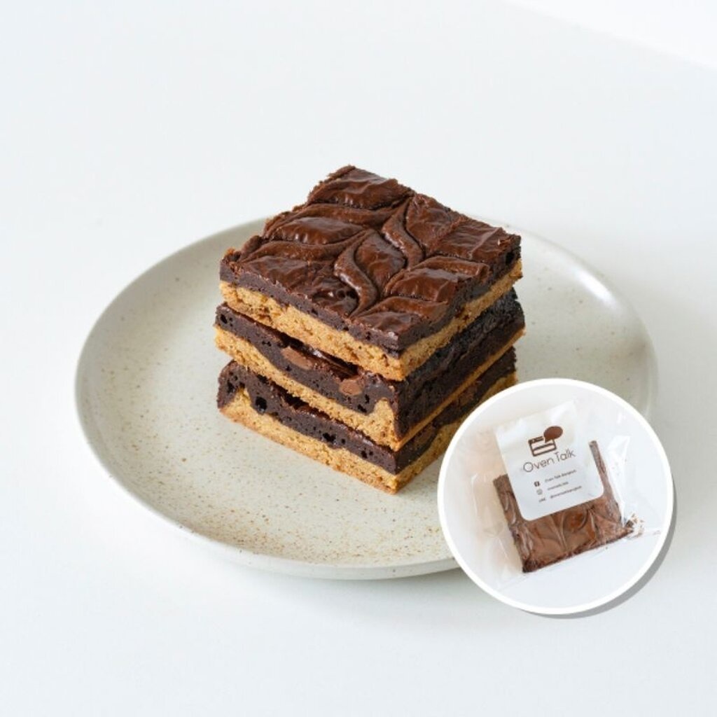 Nutella Brookie ขนาด 3x3 นิ้ว | Oven Talk