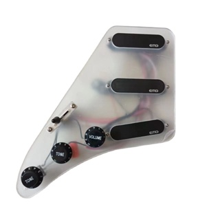 Upgrade Left-hand SSS transparent Pickguard Set EM G active Single coil Pickups 5 way switch For Fender Guit