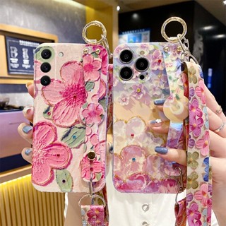 เคสโทรศัพท์ เคสนิ่มบางเฉียบ เปลือกเพชร เคสซิลิโคนนิ่ม ประดับพลอยเทียม พร้อมสายคล้อง กันกระแทก สายคล้อง สําหรับ Samsung Galaxy S23 Plus S23 Ultra S22 Plus S22 Ultra S21 Plus S21 Ultra S21 FE S20 FE Case