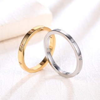 [ZX &amp; Ring] แหวนแฟชั่น รูปดาวหกแฉก สไตล์เกาหลี ญี่ปุ่น สําหรับผู้หญิง และผู้ชาย