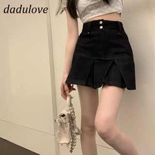 DaDulove💕 New Korean Version of Ins High Waist Denim Skirt Loose Skirt Niche Short Skirt Package Hip Skirt