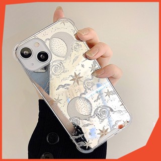 เคสป้องกันโทรศัพท์มือถือ แบบนิ่ม ลายดาว มีกระจก สําหรับ huawei P30 P40 P50 Mate30 40 50 Pro Nova 7 8 10 9 Honor 50 60 60Pro