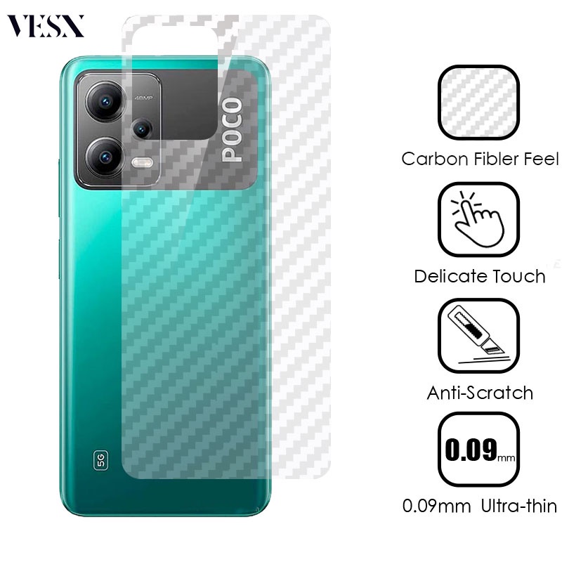ฟิล์มหลัง สำหรับ เคฟล่า เคฟร่า Xiomi Xiaomi POCO C75 C65 F5 X6 Neo X5 X4 X3 NFC F4 F3 GT F2 M6 M5 M4 Pro C40 5G 4G 2024