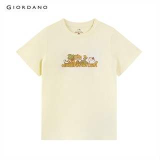 GIORDANO เสื้อยืดผู้หญิง Womens Printed Tee 05393205