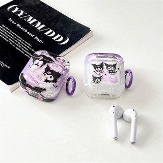 เคสหูฟังบลูทูธ แบบใส ลายการ์ตูนคุโรมิ สําหรับ AirPods Pro2 Airpod Pro 1 2 3 AirPods Pro 2