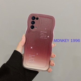 เคส OPPO Reno 2f เคส OPPO Reno 4 เคส OPPO Reno5 เคส OPPO Reno 6 เคส OPPO Reno 7 8 8pro เคสโทรศัพท์มือถือ tpu ไล่โทนสี สีฟ้า และสีชมพู สําหรับ BHDK