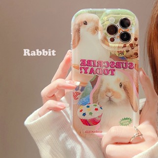 เคสโทรศัพท์มือถือ ลายกระต่ายเค้ก สําหรับ Apple Iphone 14promax 11 American iphone12 1113 12 14 ชุด