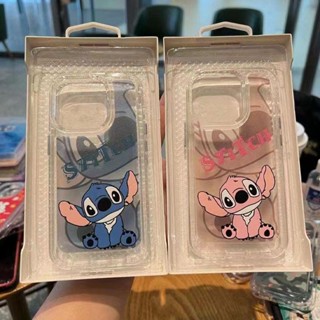 เคสป้องกันโทรศัพท์มือถือใส แบบนิ่ม ลาย Stitch สําหรับ Apple Iphone 11promax 8plus 13pro 12pro 14pro 11 12 13 xr xsmax 7plus