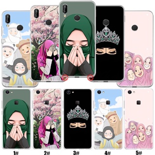 Lii57 เคสโทรศัพท์มือถือ แบบใส ลายสาวมุสลิม ฮิญาบ สําหรับ VIVO Y55 Y55S Y69 Y71 Y81 Y81S Y91 Y91C Y93 Y95