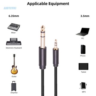 【3C】สายเคเบิลสเตอริโอ 1/8 เป็น 1/4 3.5 มม. TRS เป็น 6.35 มม. เป็น Aux ตัวผู้