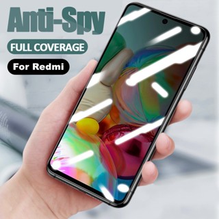 for Redmi Note 12 Pro+ 5 6 7 Pro 7A 8A K20 K30 Pro K60 K60E K40 K50 Gaming K50i Redmi A1 A1+ Xiaomi 13 8 Lite Full Screen Coverage Anti Spy Privacy transparent Tempered Glass phone screen Protector Film Glass